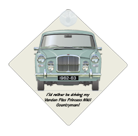 Vanden Plas Princess MkII Countryman 1962-63 Car Window Hanging Sign